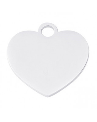 Oceľová psia známka srdca