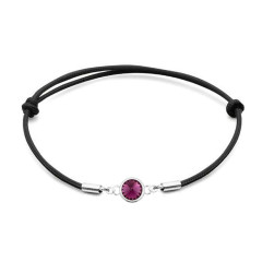 Strieborný náramok s Crystals from Swarovski® Amethyst