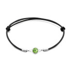 Strieborný náramok s Crystals from Swarovski® Peridot