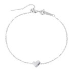 Oceľový náramok so srdiečkom