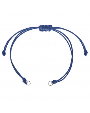 Modrá voskovaná šnúrka na výrobu náramku
