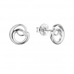 Strieborné náušnice kôstky guľaté