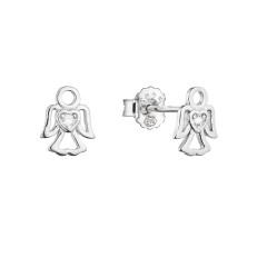 Strieborné náušnice malý anjel