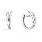 Strieborné náušnice kruhy so zirkónom