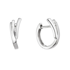 Strieborné náušnice kruhy so zirkónom