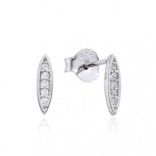 Strieborné náušnice so zirkónmi