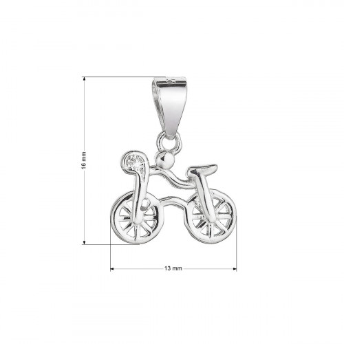 Strieborný prívesok koleso so zirkónom