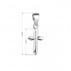 Strieborný prívesok krížik