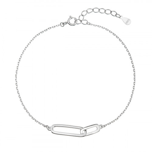 Strieborný náramok oválky