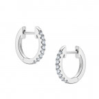 Strieborné náušnice s moissanitmi