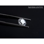 Strieborné náušnice s moissanitmi 3,5mm