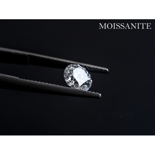 Strieborné náušnice s moissanitmi 3,5mm