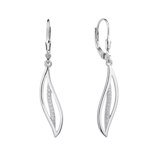 Visiace náušnice so zirkónmi