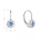 Strieborné náušnice detské kvietky