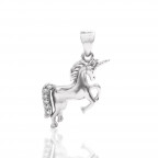 Strieborný prívesok - jednorožec