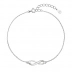 Strieborný náramok nekonečno