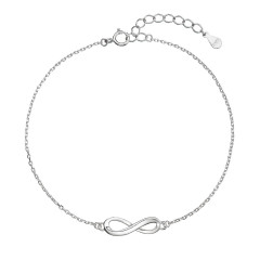 Strieborný náramok nekonečno