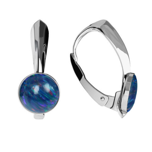 Strieborné opálové náušnice