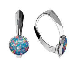 Strieborné opálové náušnice