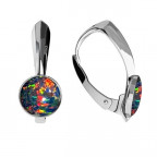 Strieborné opálové náušnice