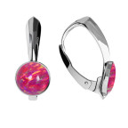 Strieborné opálové náušnice