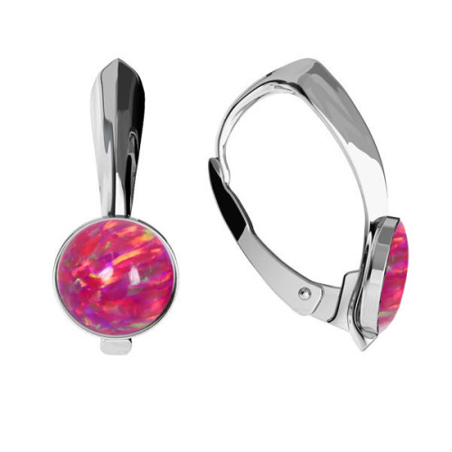 Strieborné opálové náušnice