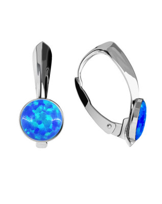 Strieborné opálové náušnice