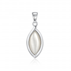 Strieborný prívesok s perleťou