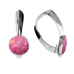 Strieborné opálové náušnice