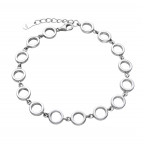 Dámsky strieborný náramok s kolieskami