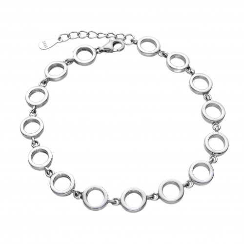 Dámsky strieborný náramok s kolieskami