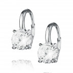 Strieborné náušnice so zirkónom