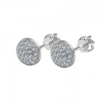 Strieborné náušnice so zirkónmi