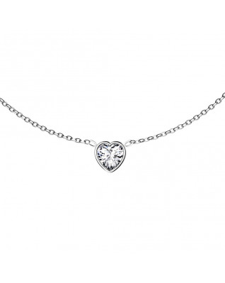 Oceľový náhrdelník srdiečko