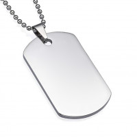 Vojenská známka - dog tag + guličková retiazka