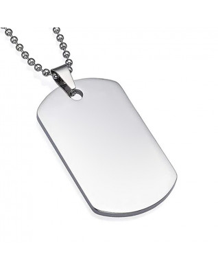 Vojenská známka - dog tag + guličková retiazka