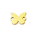 Pozlátený oceľový komponent - motýlik