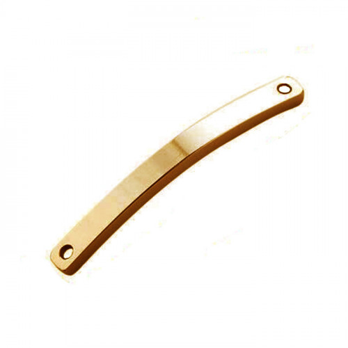 Pozlátená oceľová doštička na náramok 3 x 34 mm