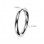 Titánové náušnice - kruhy 12 mm