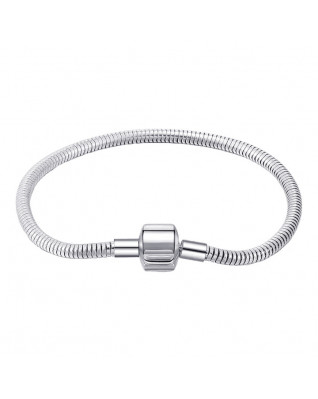 Oceľový náramok - had, dĺžka 18 cm