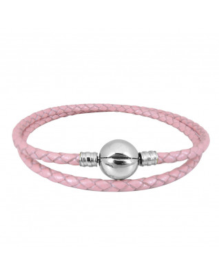 Kožený náramok na navliekanie korálikov