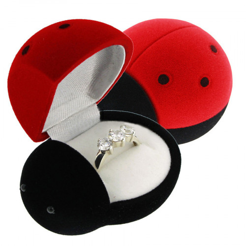 Darčeková krabička semiš - lienka