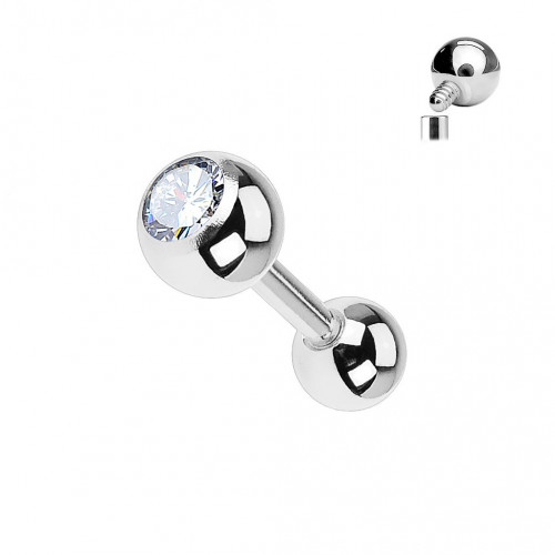 Piercing činka titán zirkón