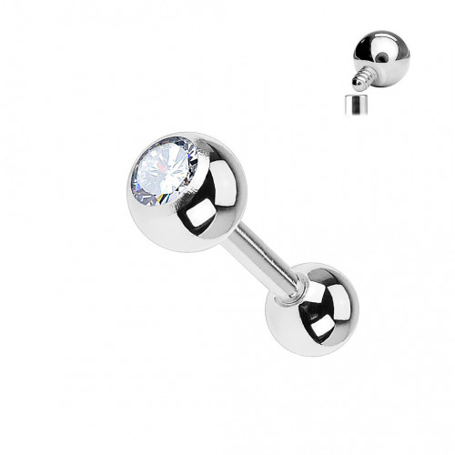 Piercing činka titán zirkón