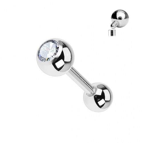 Piercing činka titán zirkón