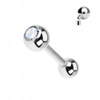 Piercing činka titán zirkón