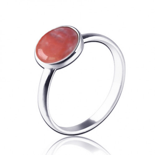 Strieborný prsteň Watermelon Quartz