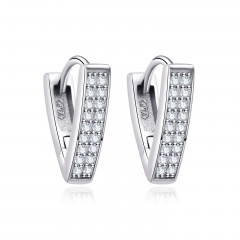 Strieborné náušnice so zirkónmi