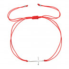 Kabbalah náramok so strieborným krížikom