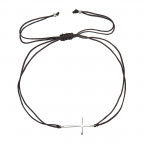 Kabbalah náramok so strieborným krížikom